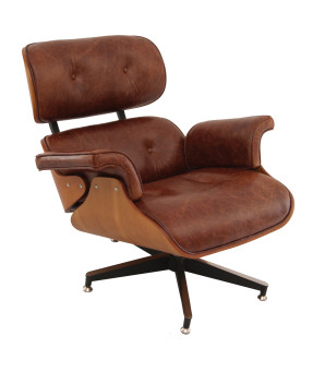 POLTRONA CHARLES EAMES COURO